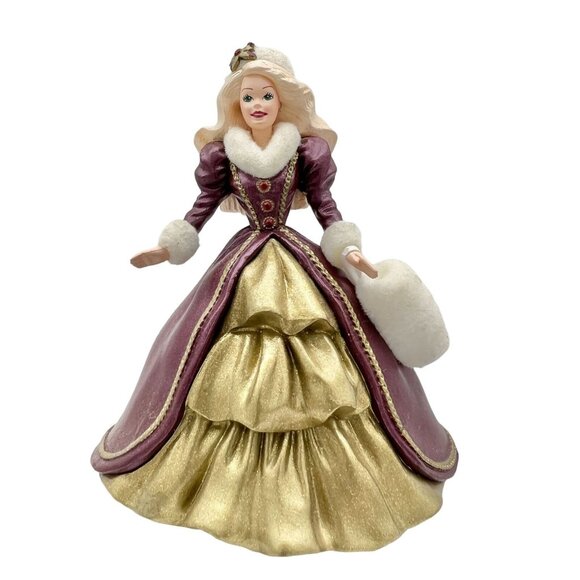 1996 Hallmark Keepsake Holiday Barbie Ornament Victorian Collectors Series - Picture 5 of 8